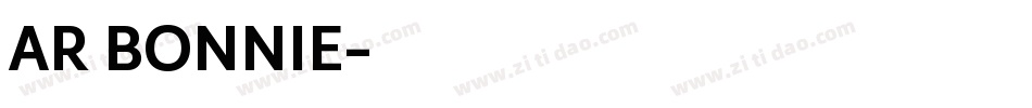 AR BONNIE字体转换